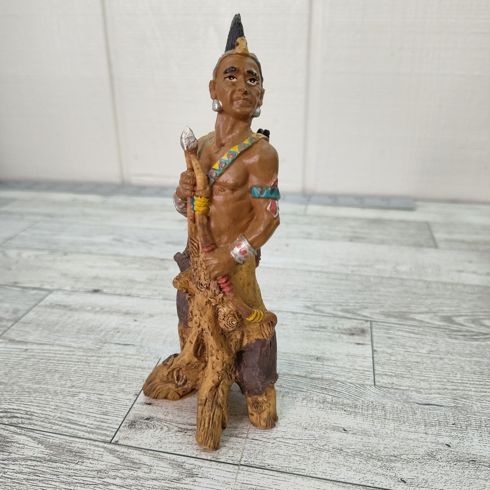 Hunter Warrior Figurine Youngs American Frontier Resin 6in Decorative